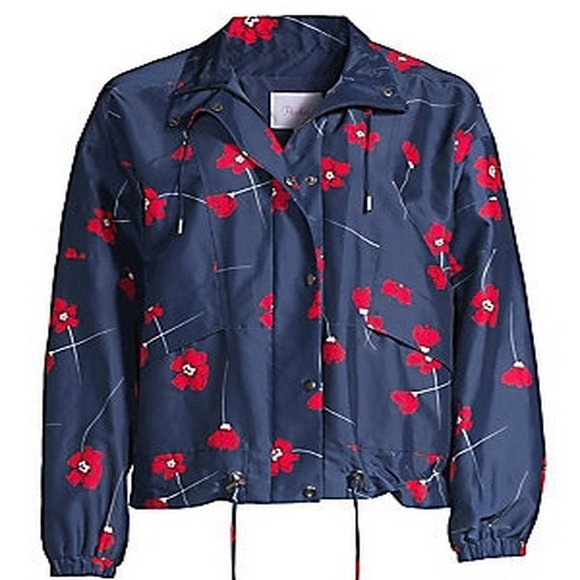 NWT Parker Floral Windbreaker Jacket